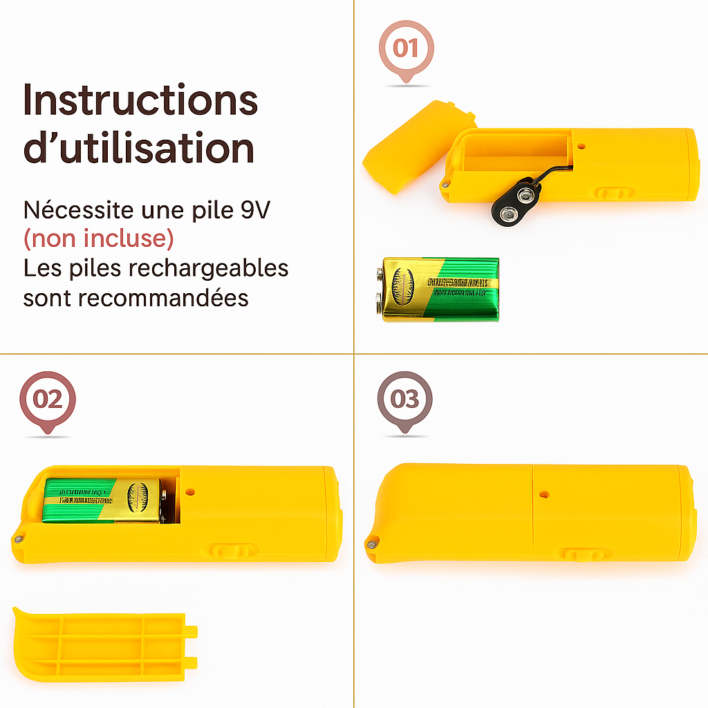 Répulsif ultrasonique pour chiens