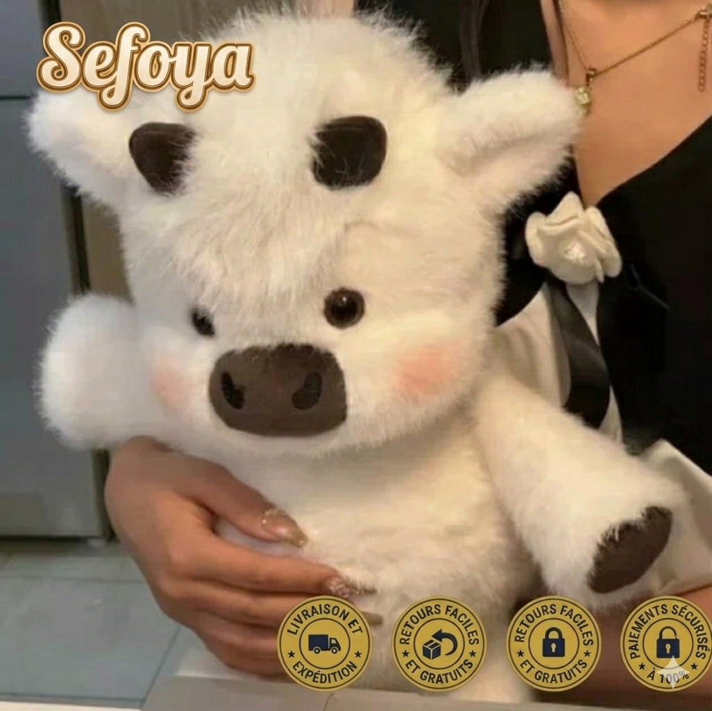 Sefoya Peluche Highland Cow qui court